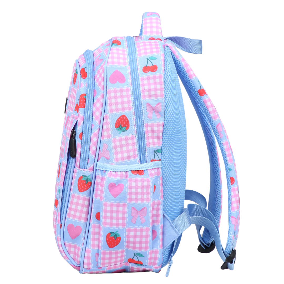 Pretty Gingham Midsize Kids Backpack