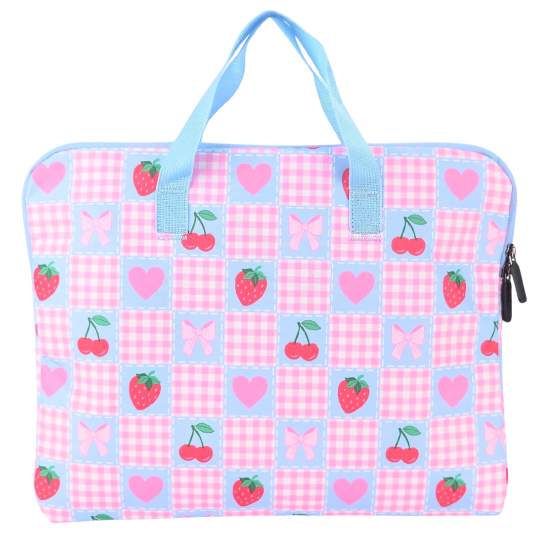 Library Bag 600D Pretty Gingham