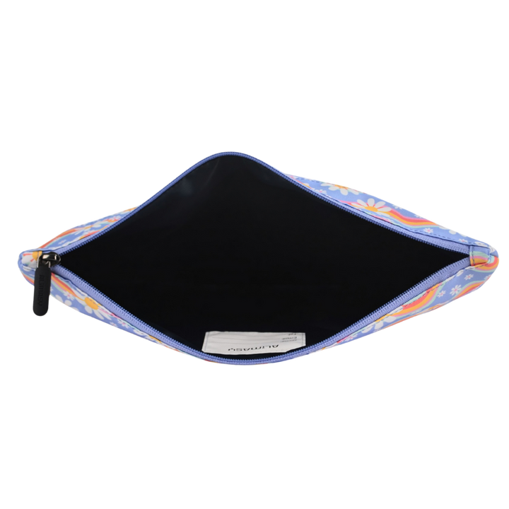 Large School Pencil Case Rainbow Daisy