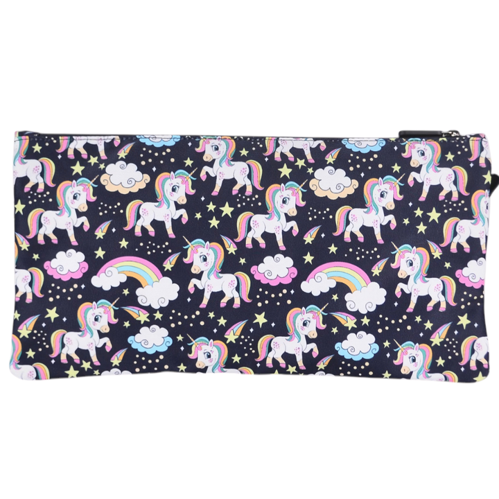 Large School Pencil Case Rainbow Unicorn