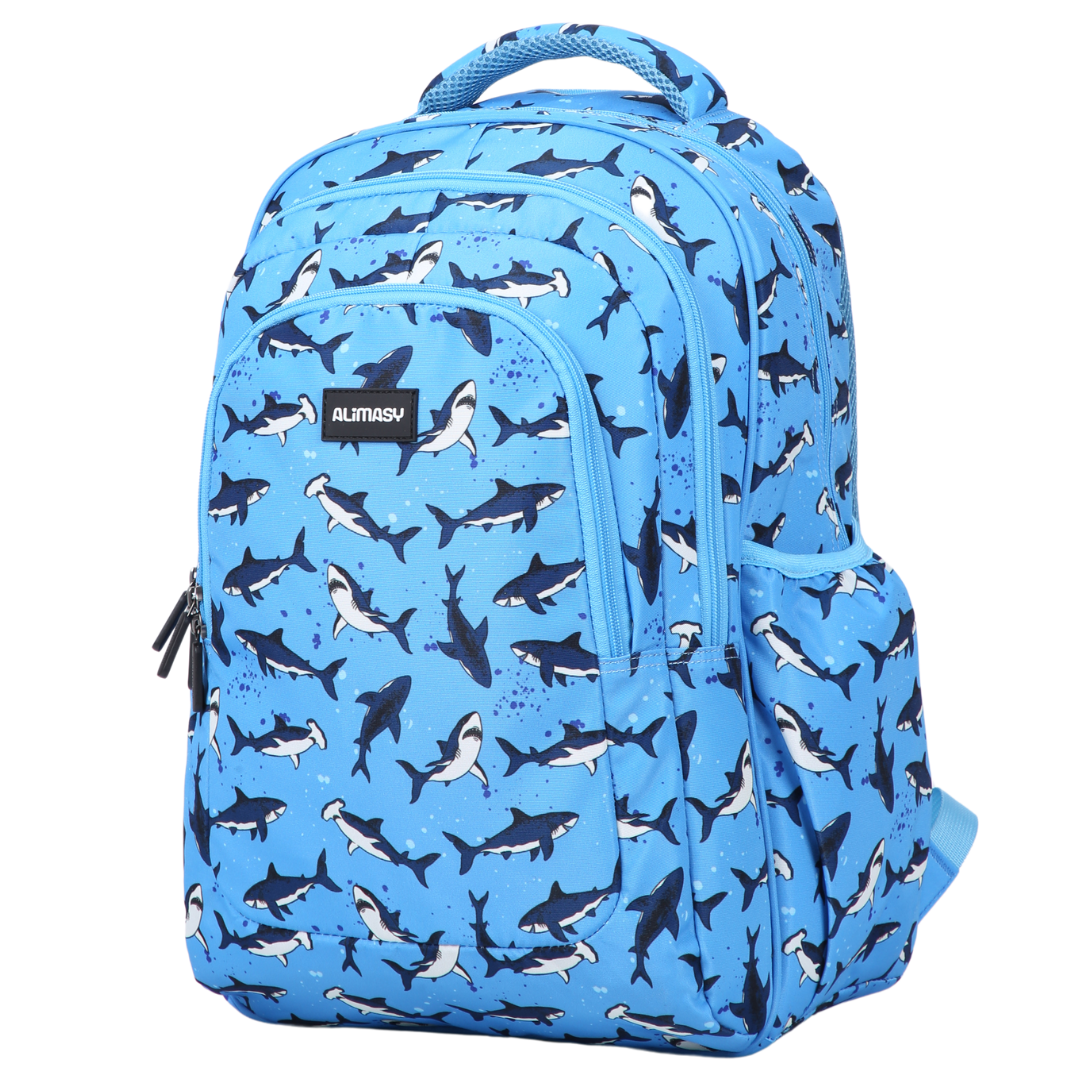 Sharks Large Kids Backpack Durable High Quality School bag – Alimasy