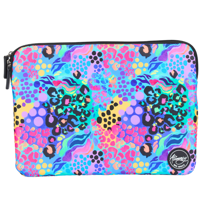 Small Laptop & Tablet Sleeve Electric Leopard