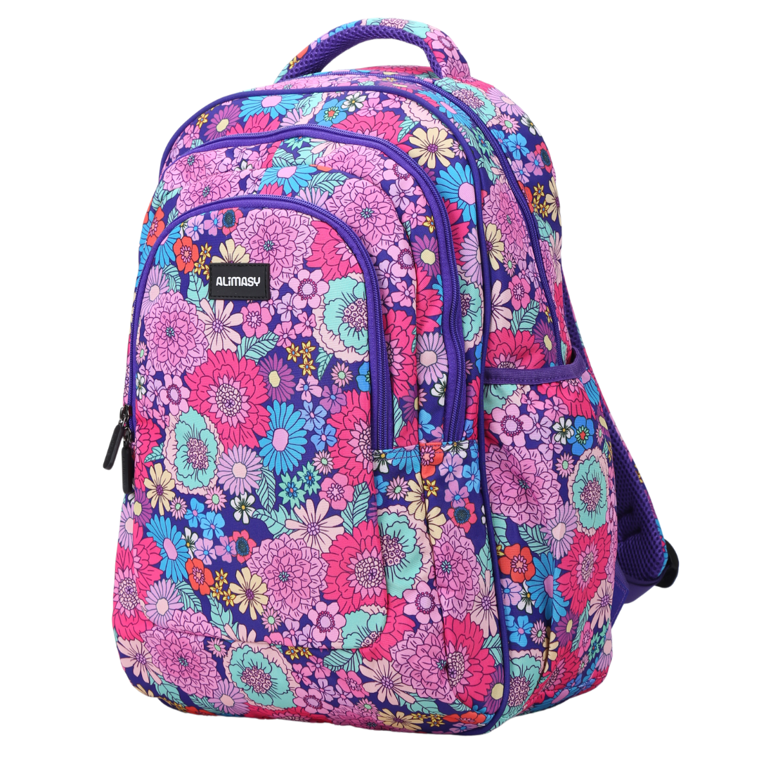 Summer Flowers Large School Backpack