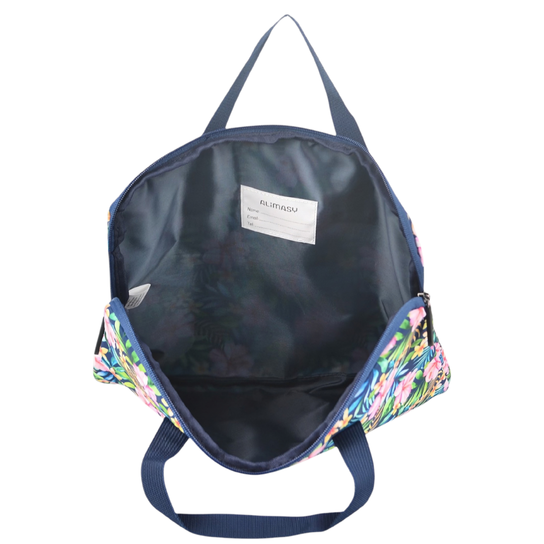 Library Bag 600D Tropical Bloom