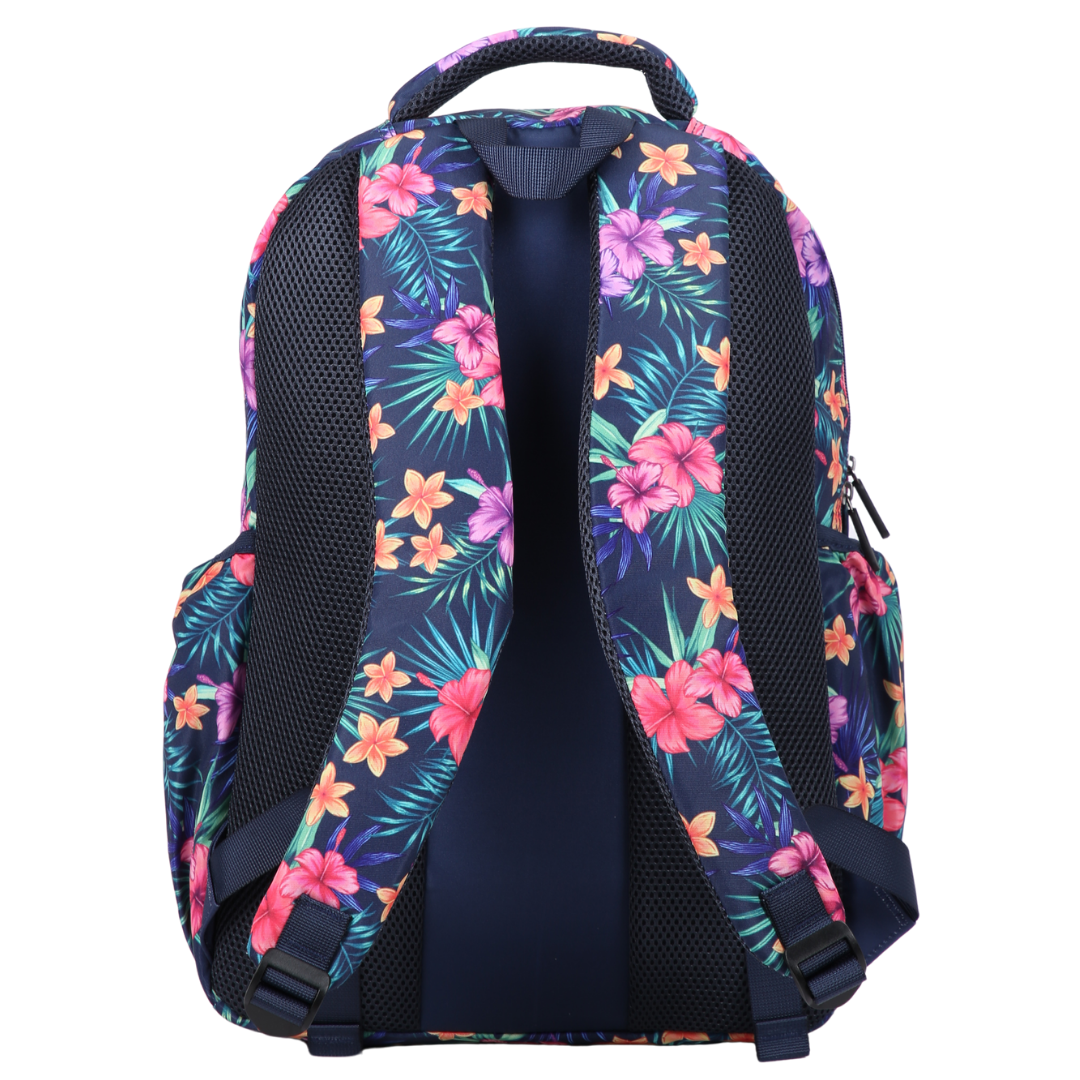 Tropical Flowers & Palms Large Backpack