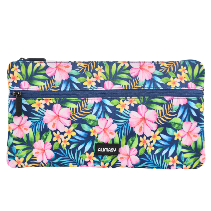 Large School Pencil Case Tropical Bloom