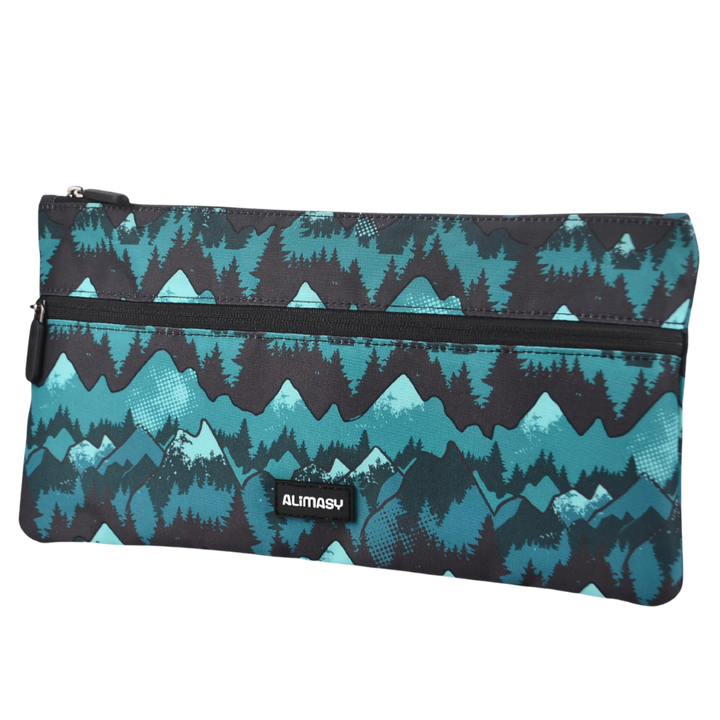 Large School Pencil Case Camo Mountain