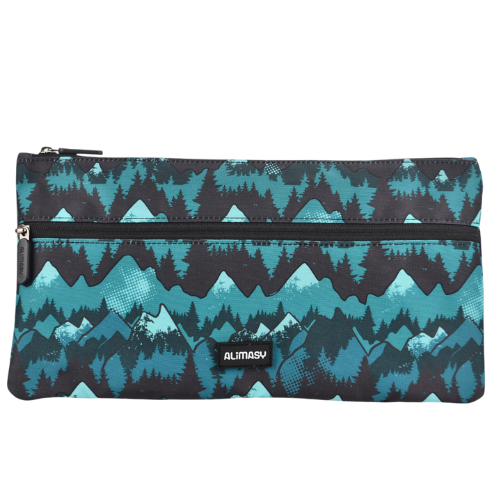 Large School Pencil Case Camo Mountain