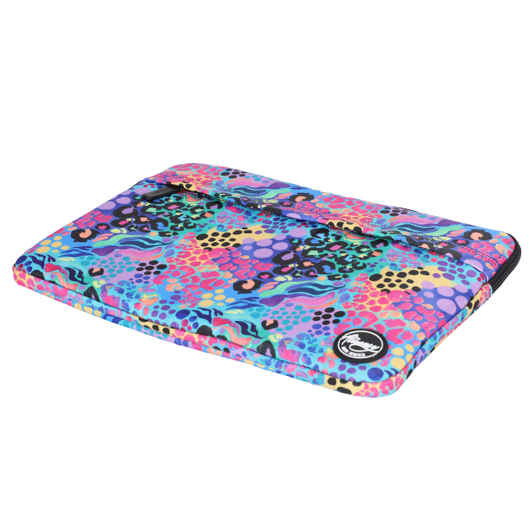 Large Laptop Sleeve Electric Leopard