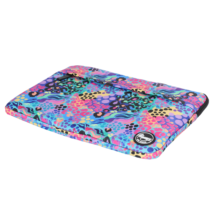 Large Laptop Sleeve Electric Leopard