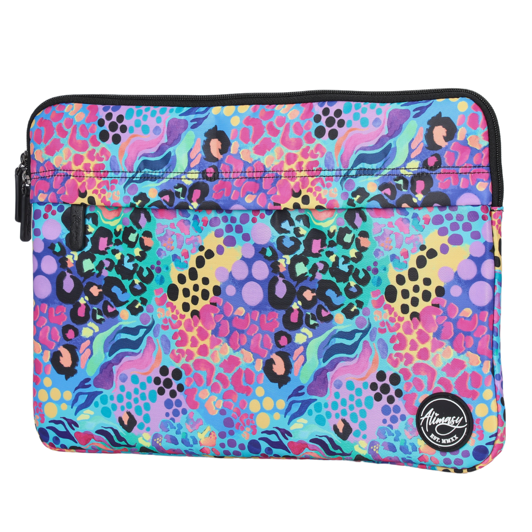 Large Laptop Sleeve Electric Leopard