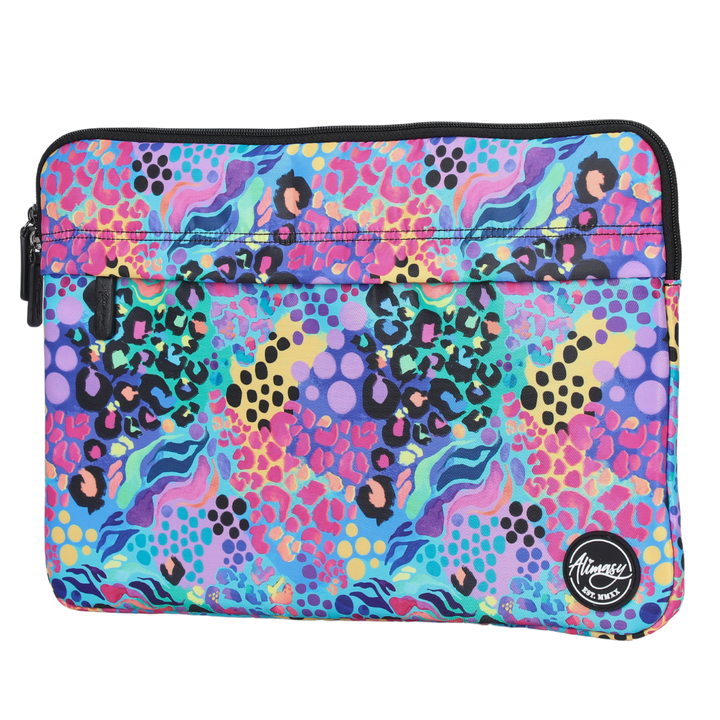 Large Laptop Sleeve Electric Leopard