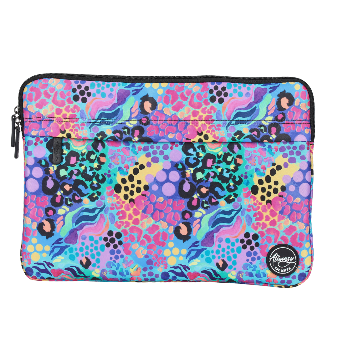 Large Laptop Sleeve Electric Leopard