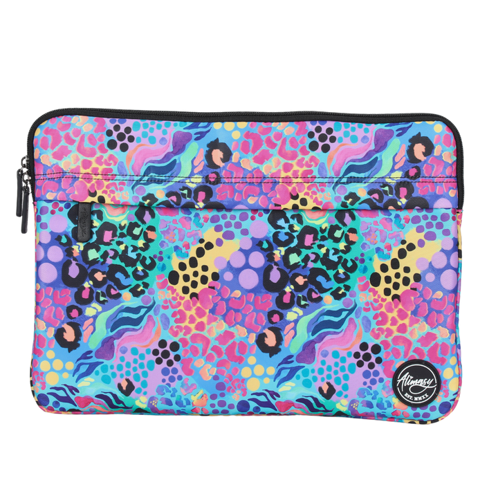 Large Laptop Sleeve Electric Leopard