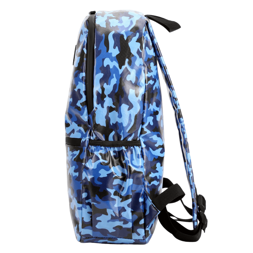 Blue Camo Large Waterproof Backpack - Alimasy