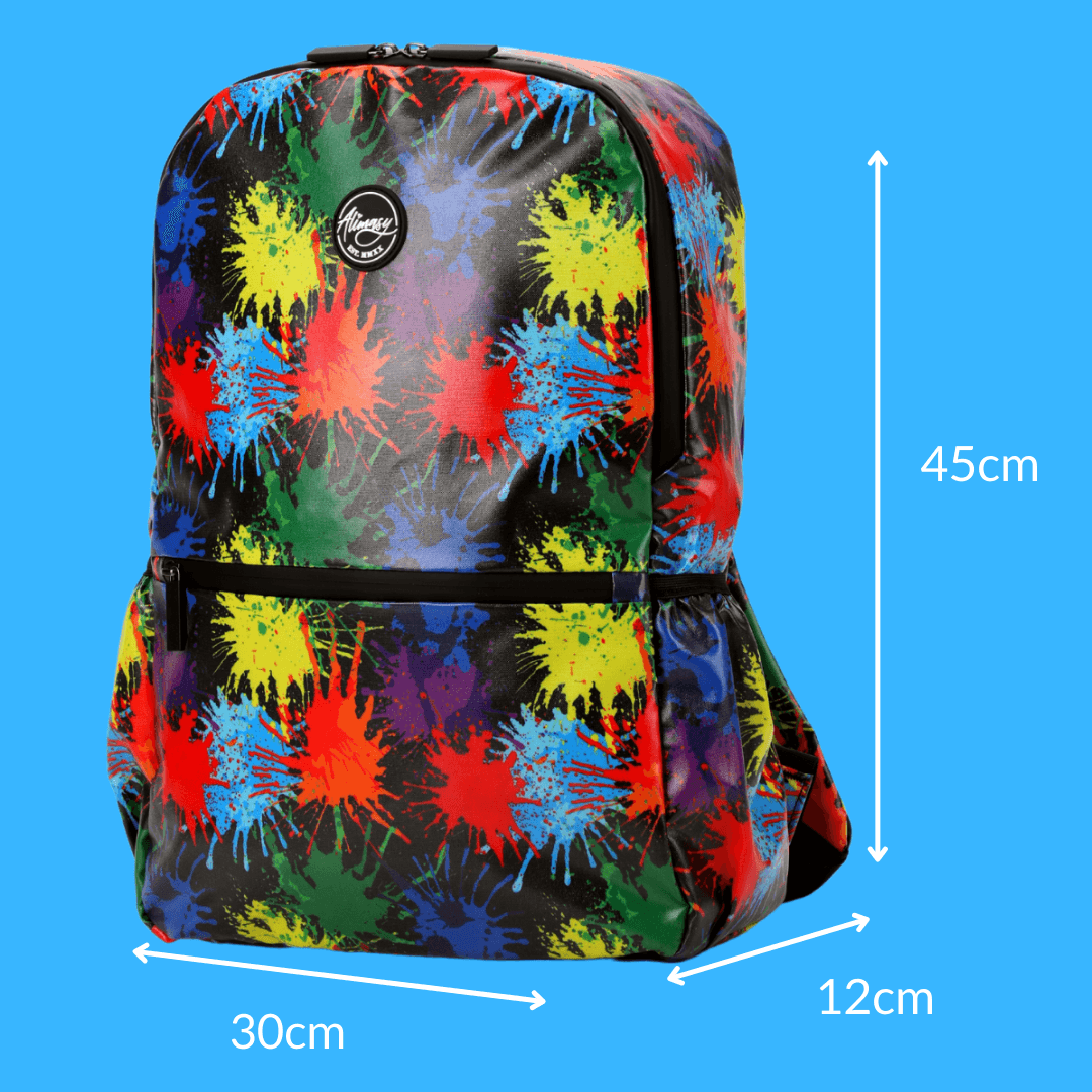 Splatter Large Kids Waterproof Backpack - Alimasy
