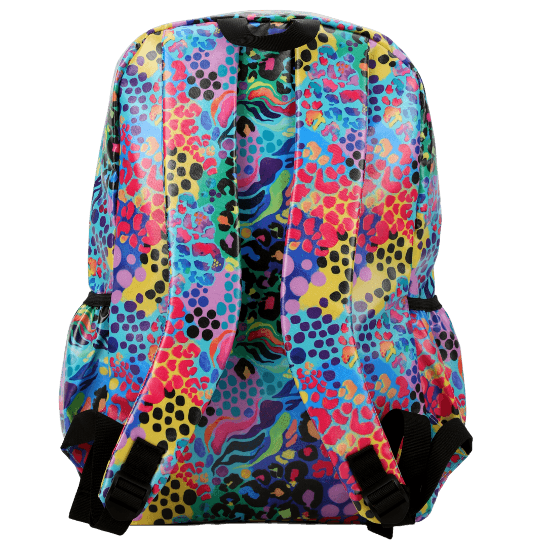 Electric Leopard Large Waterproof Backpack - Alimasy