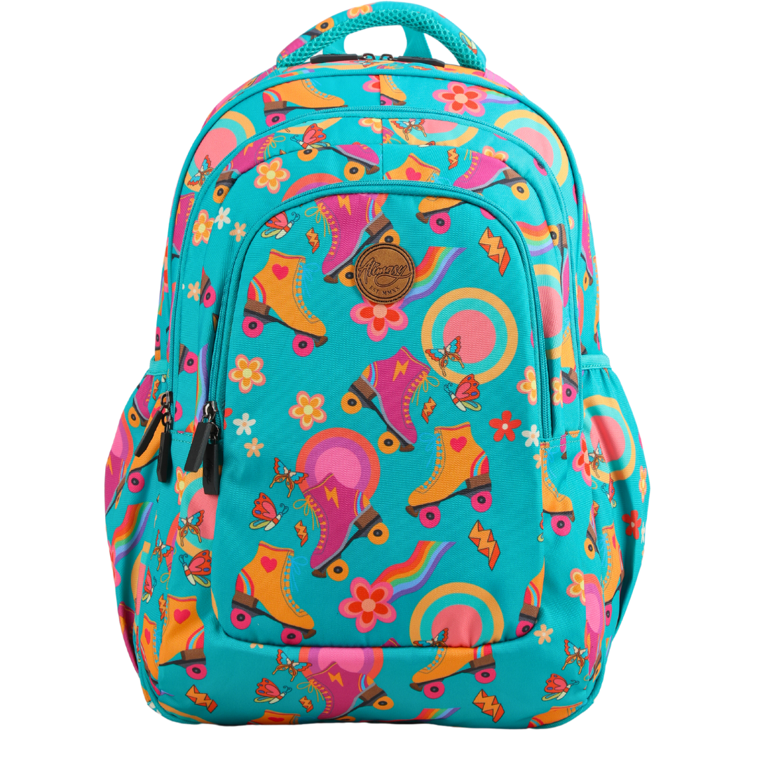 Roller Skates Large School Backpack - Alimasy