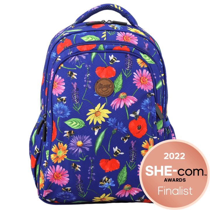 Bees & Wildflowers Midsize Kids Backpack - Alimasy